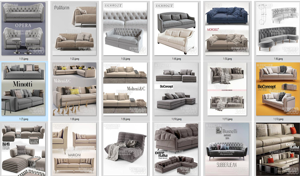 120 MODEL SOFA  VOL 5 - D5